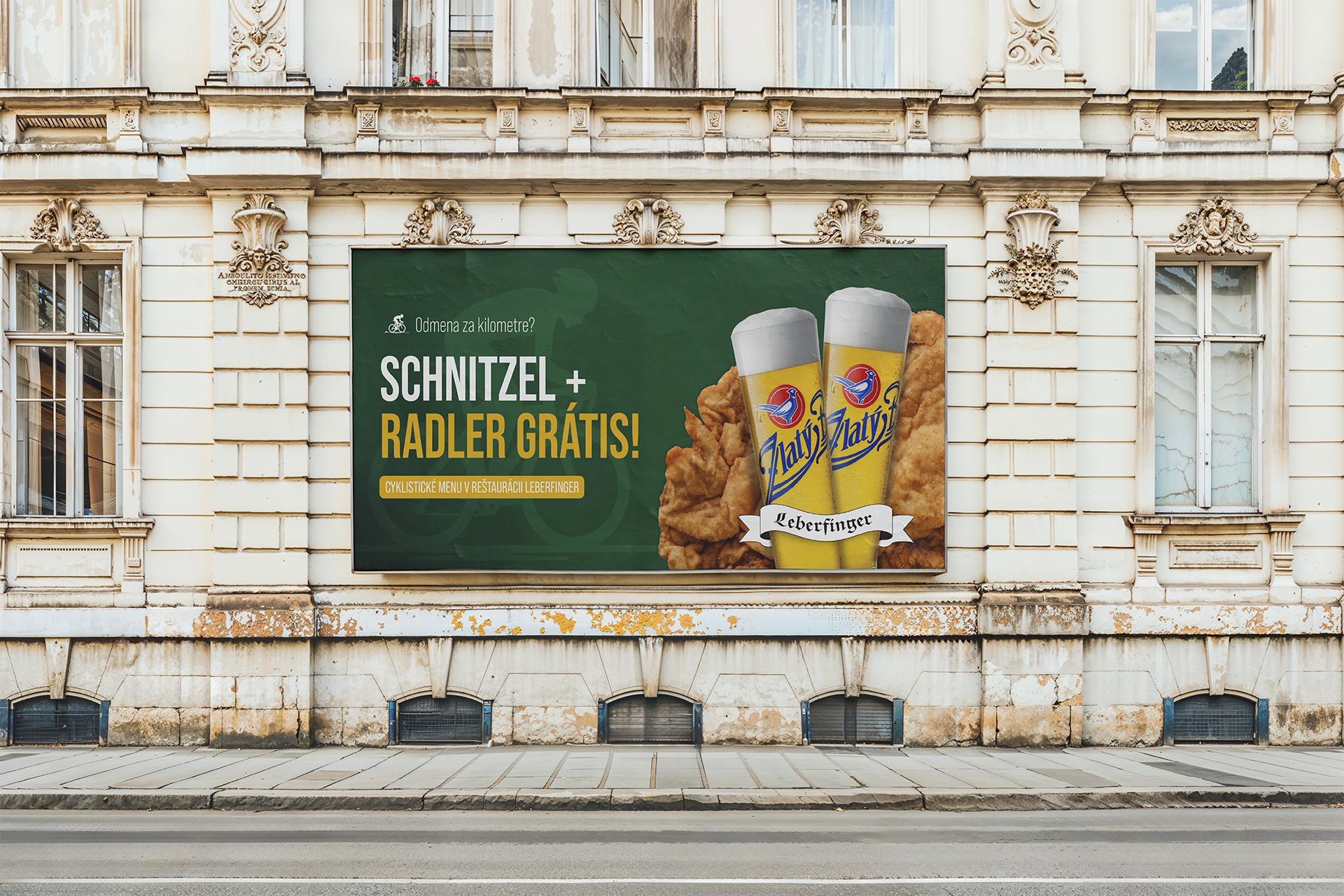 Schnitzel + radler grátis